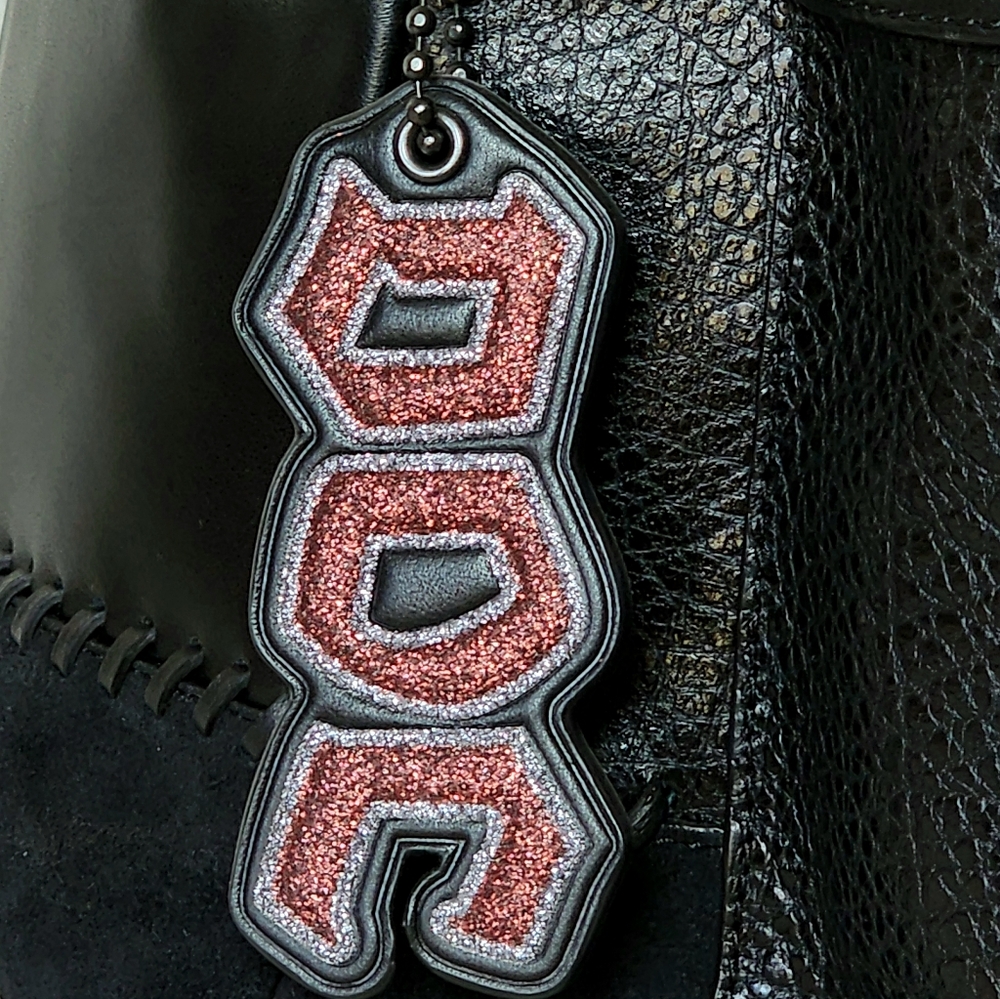 COACH Disney Dark Fairytale Black Leather Men's Backpack - Picture 3 of 9